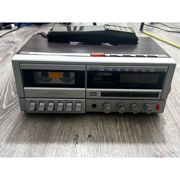 Vintage Citizen JCR872 Stereo FM /AM Electronic Duel Alarm System Cassette Recor - Picture 1 of 7